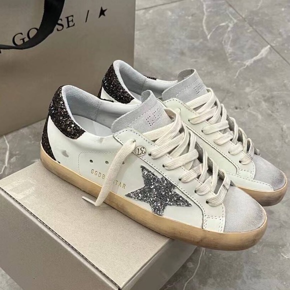 Golden Goose Shoes - Golden Goose Women's White and Black Sneakers
